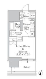 六本木グランドタワーレジデンス 212 間取り図