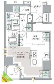 リビオ人形町日本橋浜町グリーンテラス 6階 間取り図