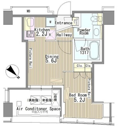 マイタワーレジデンス 1104 間取り図