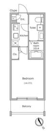 ラクラス四谷三丁目 105 間取り図