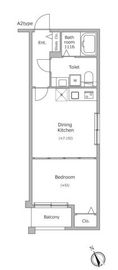 ラクラス四谷三丁目 203 間取り図