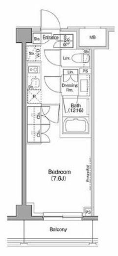 ザ・パークハビオ柿の木坂 303 間取り図