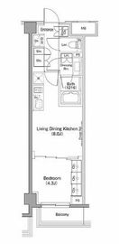 ザ・パークハビオ柿の木坂 313 間取り図