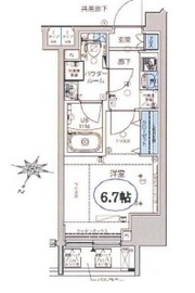 メインステージ三田アーバンスクエア 11階 間取り図