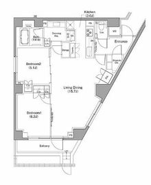 ザ・パークハビオ柿の木坂 115 間取り図