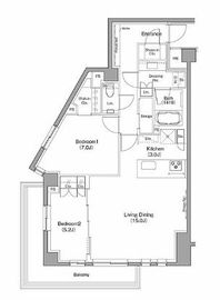 ザ・パークハビオ柿の木坂 210 間取り図