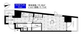 ステージファースト飯田橋アジールコート 13階 間取り図