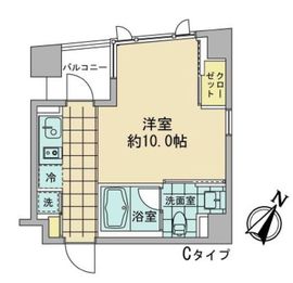 アズ日本橋人形町 203 間取り図