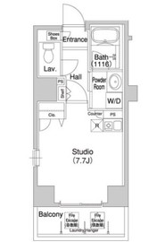 コンフォリア銀座イースト 712 間取り図