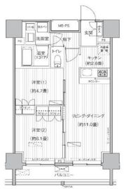 ヒューリックレジデンス駒込 1204 間取り図