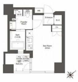 コンフォリア新中野 310 間取り図