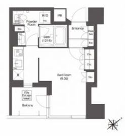 コンフォリア新中野 311 間取り図