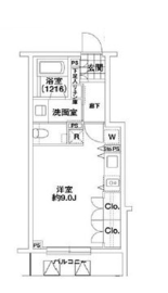 エルスタンザ代々木 404 間取り図