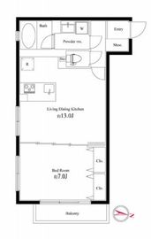 セレニティー原宿 301 間取り図