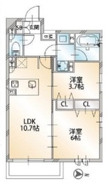 セレニティー原宿 403 間取り図