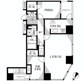 シティタワー新宿新都心 24階 間取り図