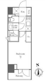 ピアース南麻布 5階 間取り図