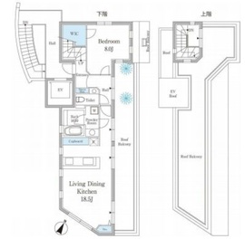 ヒルポイント元麻布 401 間取り図