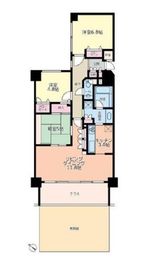 朝日マンション目黒 1階 間取り図