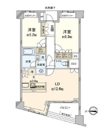 パークハウスオー・タワー 4階 間取り図