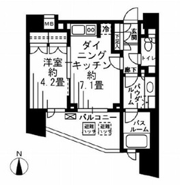 シティハウス代々木ステーションコート 10階 間取り図