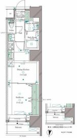 ガリシア笹塚 4階 間取り図