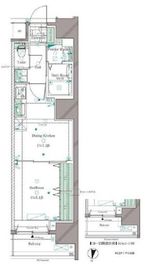 ガリシア笹塚 9階 間取り図