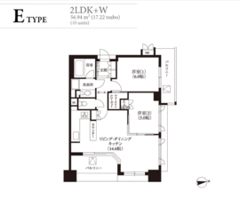 アクシルコート島津山南 605 間取り図