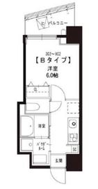 コンフォルト芝公園 902 間取り図