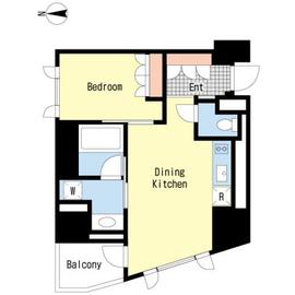アパートメンツ本駒込 804 間取り図