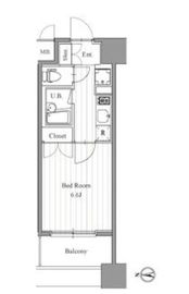 フィットエル森下 1007 間取り図