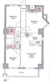 ベラカーサ広尾 414 間取り図