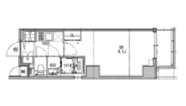 エクセローザ芝公園 301 間取り図