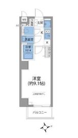 エクセローザ芝公園 401 間取り図