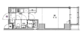 エクセローザ芝公園 501 間取り図