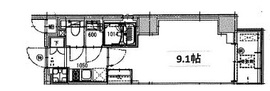 エクセローザ芝公園 302 間取り図