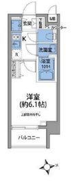 エクセローザ芝公園 802 間取り図