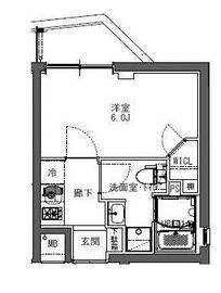 ルネサンスコート神楽坂 301 間取り図