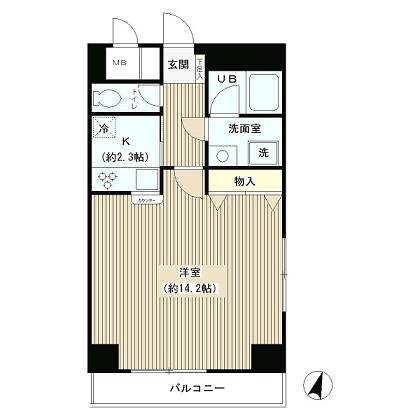 グリーン初波奈 301 間取り図