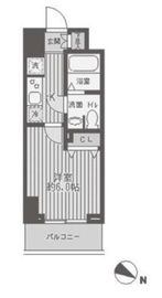 レジディア蒲田 602 間取り図