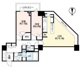 ラグナタワー 19階 間取り図