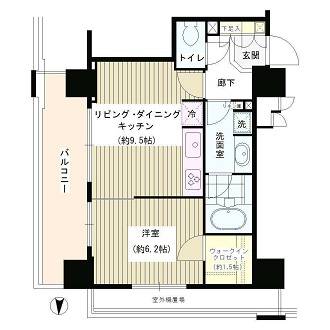 パークタワー秋葉原 18階 間取り図