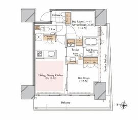 ブランシエスタ白山 303 間取り図