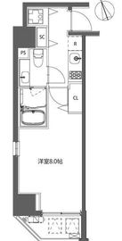 カーサスプレンディッド虎ノ門 901 間取り図