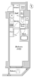 カーサスプレンディッド虎ノ門 503 間取り図