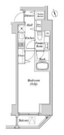 カーサスプレンディッド虎ノ門 603 間取り図