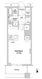 品川ハートビュータワー 1606 間取り図