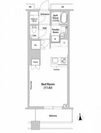 品川ハートビュータワー 2308 間取り図