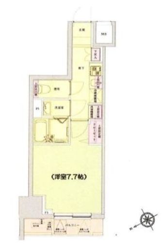 アイル銀座京橋壱番館 9階 間取り図