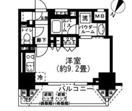 シティハウス目黒ザ・ツイン 12階 間取り図